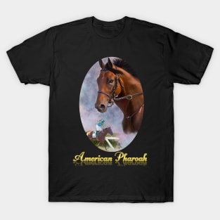 American Pharoah, Triple Crown Winner with Name Plate T-Shirt